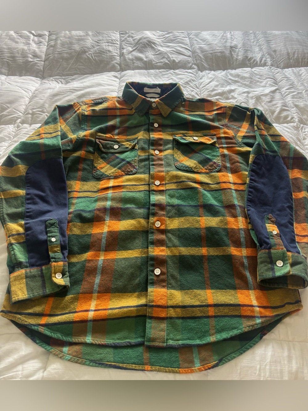 Free Assembly Plaid Button Up Shirt Size Large